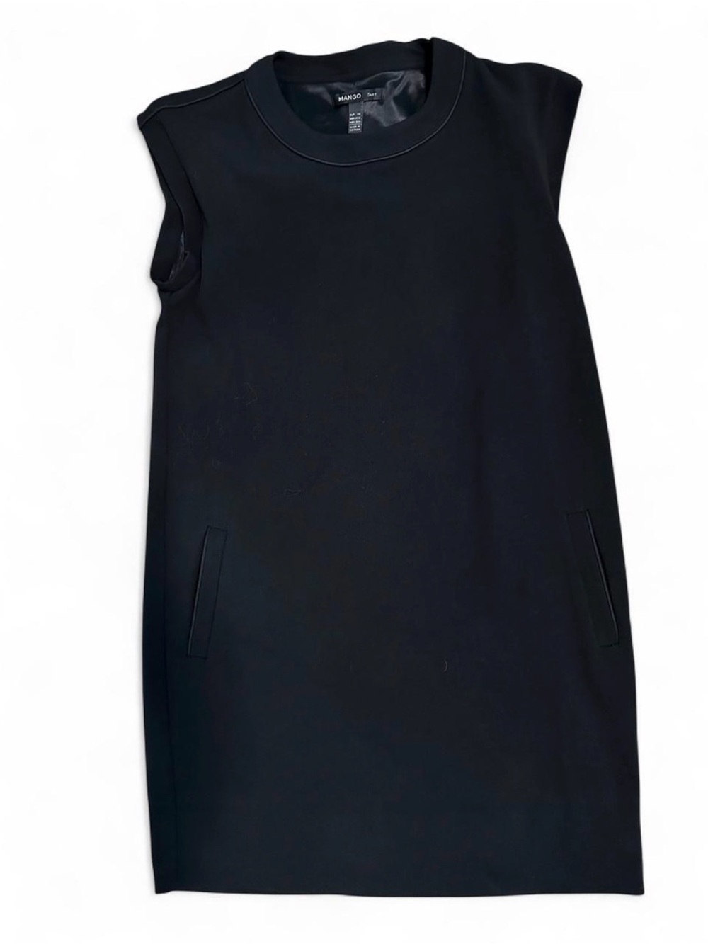Mango Black XS Mini Shift Suit Dress with pockets